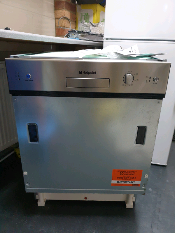 hotpoint semi integrated dishwasher